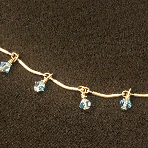 π Swarovski Crystal Sterling necklace - Picture 7 of 9